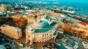 Aerial view of Odessa, Ukraine